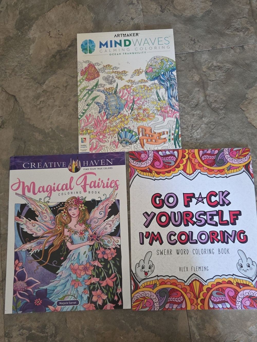 Set Of 3 Colorung Books